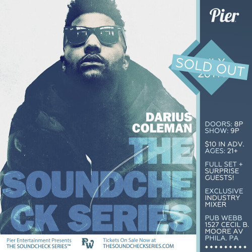 THE SOUNDCHECK SERIES: Darius Coleman